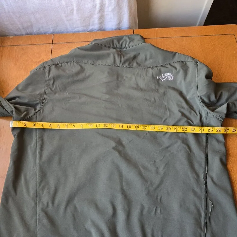 The North Face Apex Bionic 3 Men's Soft Shell Full Zip Jacket Khaki Green Sz 2XL